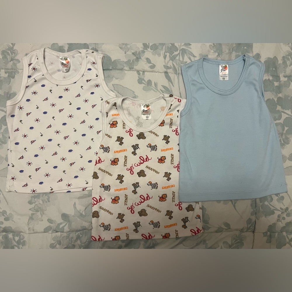 Set of Three Baby Tank Tops